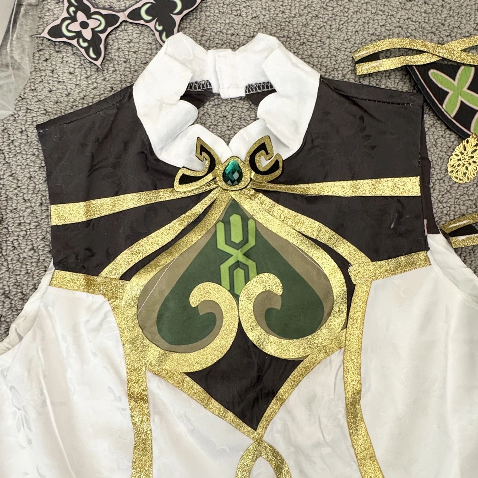 Genshin Impact Nahida Fairy Cosplay Costume + Wig Halloween – US Ship - Image 4 of 4