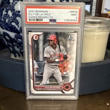 Paper Prospects 1st Edition 2022 Bowman Elly De La Cruz BP50 PSA 9 Reds