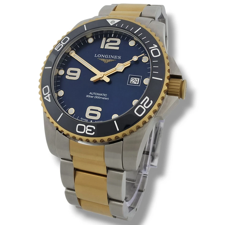 Longines Hydroconquest 41mm Mens Watch Blue Dial L3.781.3.96.7 Full Set (1568), photo 1 of 5
