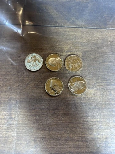 Lot Of 5 Bicentennial Silver Quarters Uncirculated