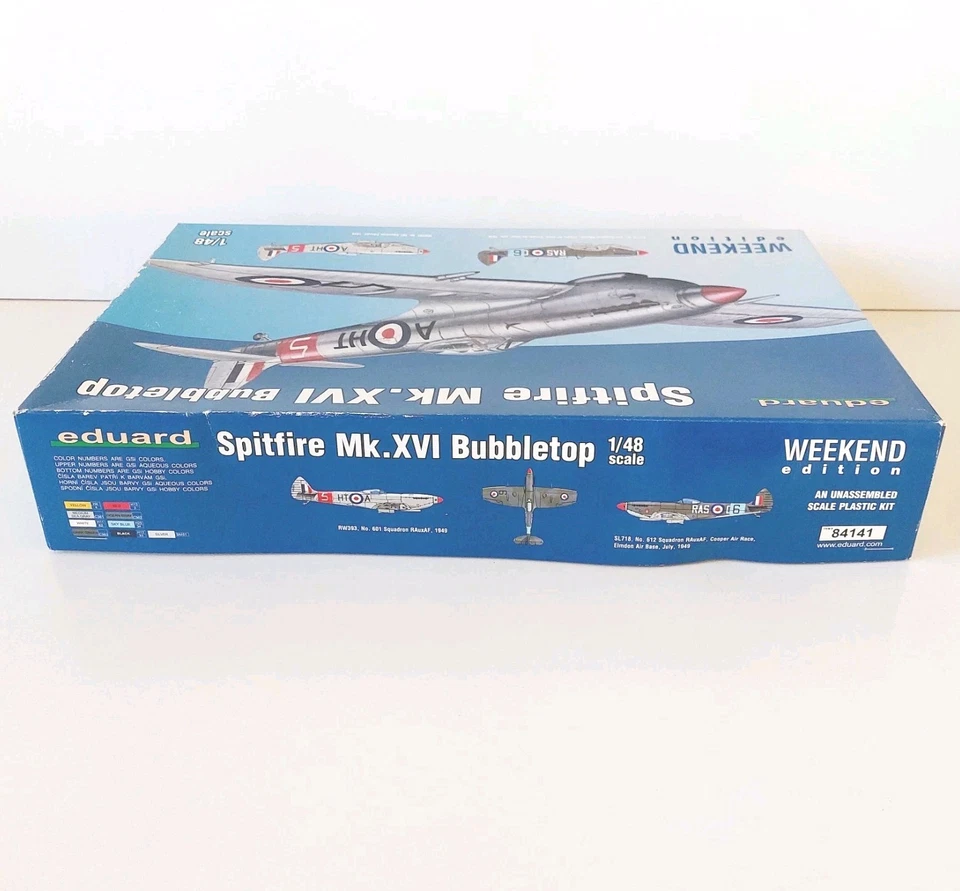 Eduard 1/48 Weekend Edition Spitfire MK.XVI Bubble top 84141 | Open Box Unbuilt  - image 4 of 4