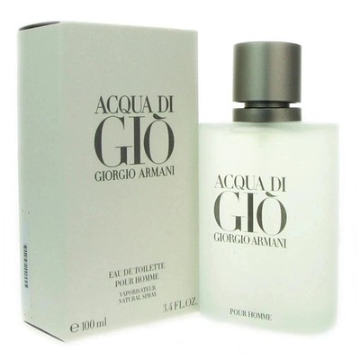 Aqua Di Gio By Giorgio Armani Men's Cologne EDT Spray 3.4 Oz (New And Sealed!!)