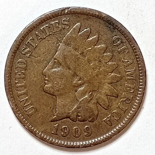 Indian Head Penny Lot of "1"VERY NICE 1909 GOOD OR BETTER° $ FREE SHIPPING $#325