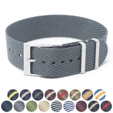 StrapsCo Twill Weaved Nylon Wrap Around Watch Band Strap 20mm 22mm