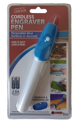 Cordless Engraver Pen by Tool Solutions Works on Glass Wood Plastic Metal  New