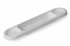 Plastic Over Bath Rack Bath Tub Storage Holder White Stand Tidy Organiser Unit