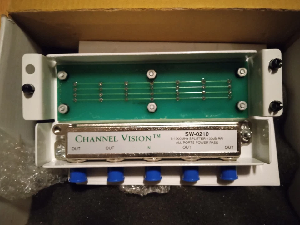 New Channel Vision C-0216 1×6 Phone / 1×4 Coax basic service Splitter Module - Image 3 of 4