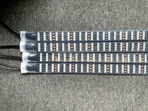 2x 4FT + 2x 6.5FT Quad Row Chasing Car Underglow LED Strip Lights Waterproof Kit - Picture 5 of 13