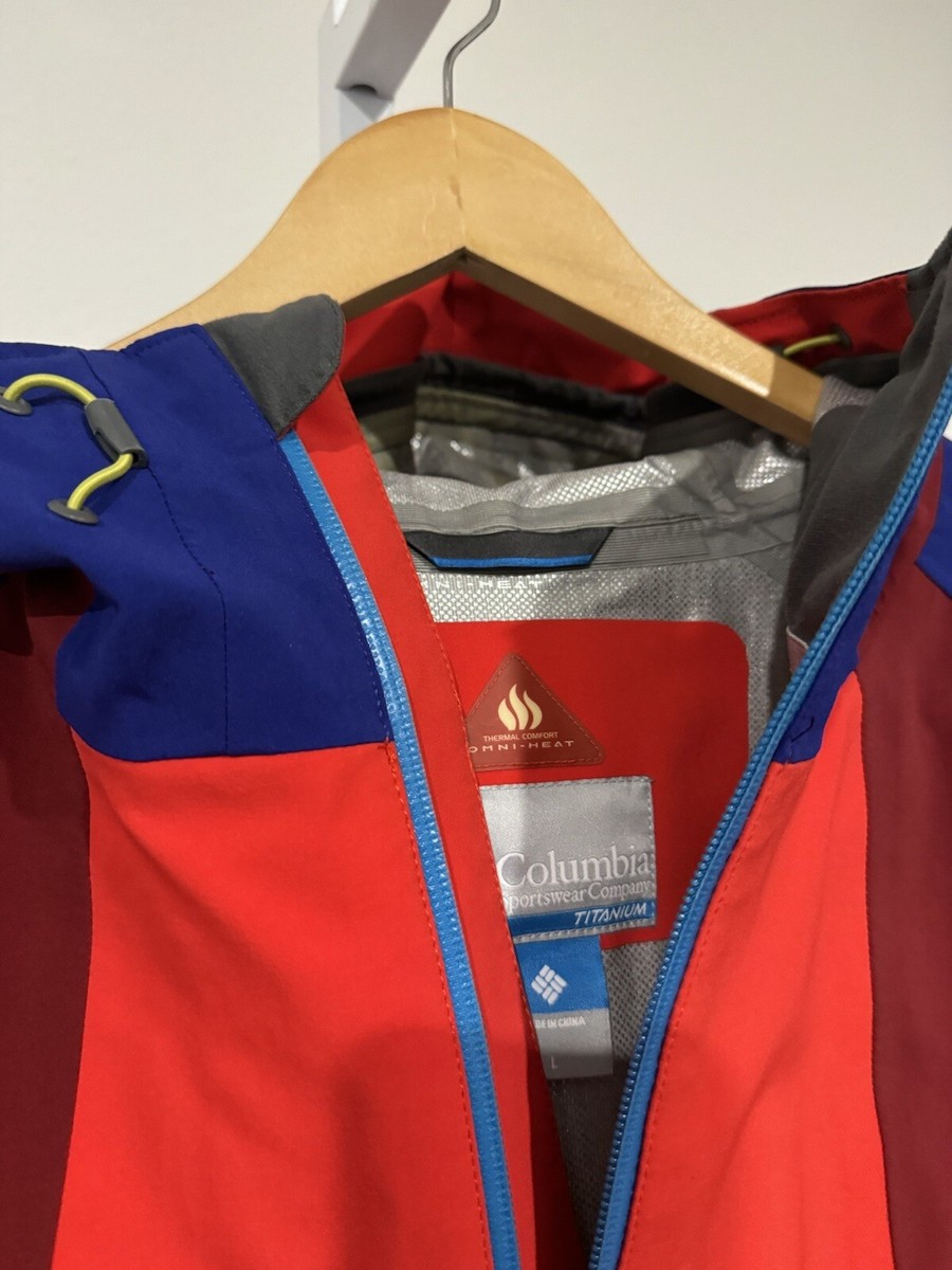 Columbia Omni-Heat スキーウェア S 赤/青 Columbia Jacket Mens L Color Triple Trail Shell Titanium Omni Heat