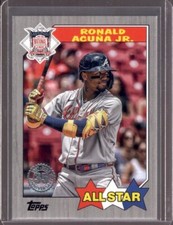 RONALD ACUNA JR 2022 Topps Series 2 1987 All-Star #87AS-12 Black Parallel #/299