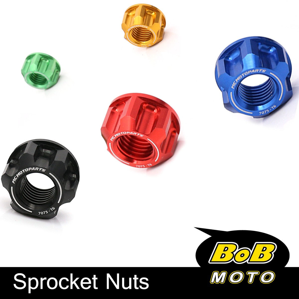 Billet SPOKE6 M10 Rear Sprocket Nuts For Kawasaki ZX9R B1-B4 Ninja