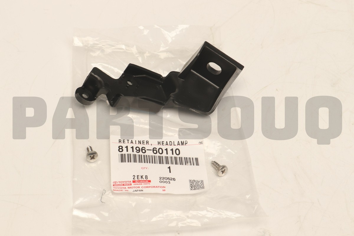 8119660110 Genuine Toyota RETAINER, LH HEADLAMP PROTECTOR