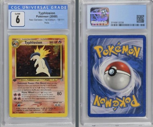 Typhlosion (1st Edition) graded CGC 6 for sale on eBay