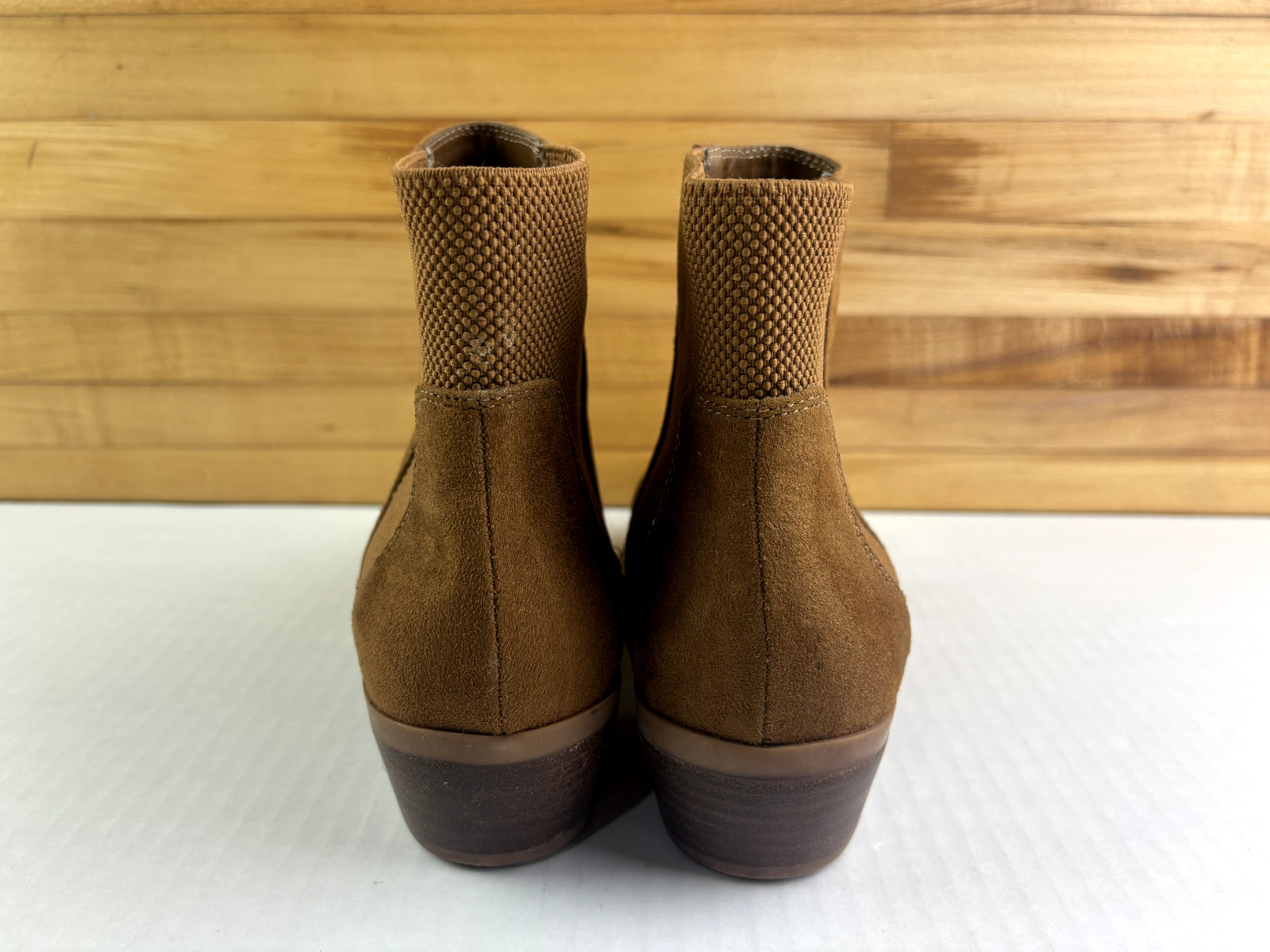 STEVE MADDEN Solid Brown Suede Pull On Ankle Boot… - image 3