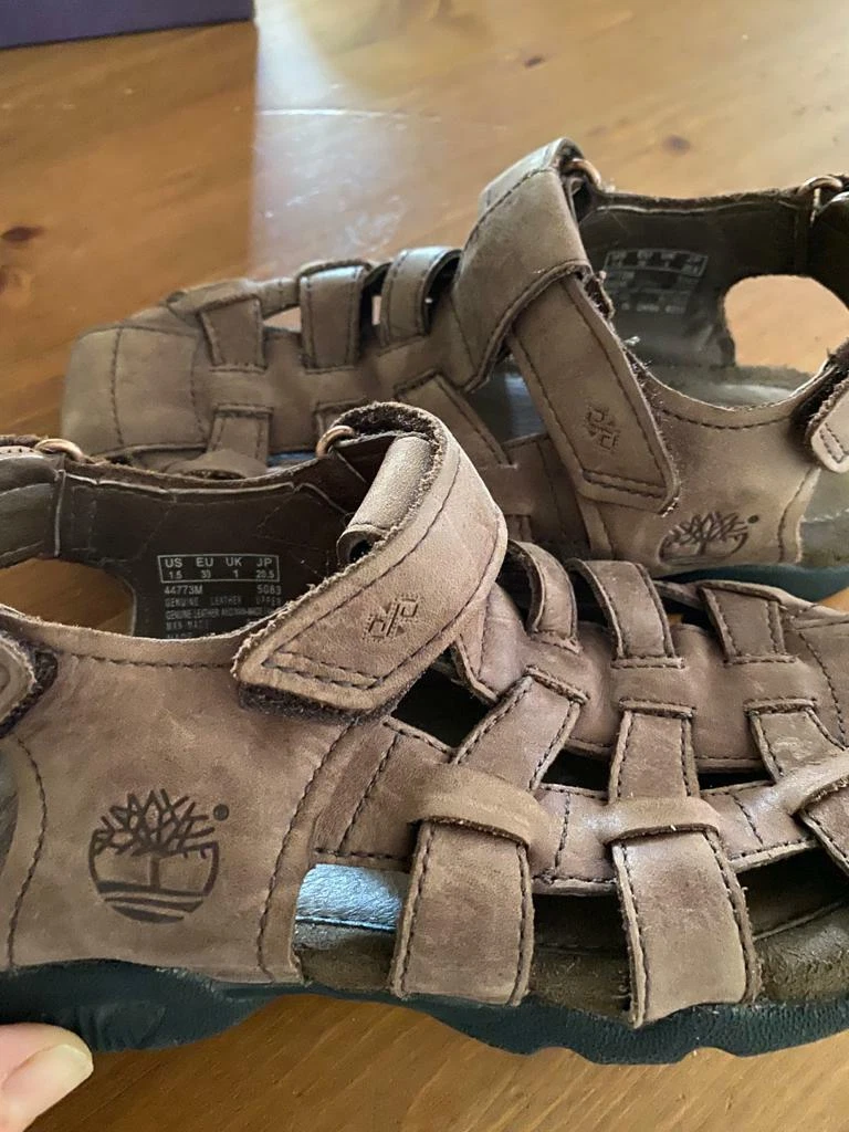 Deliziosi sandali Timberland bambino vera pelle come nuove numero 33