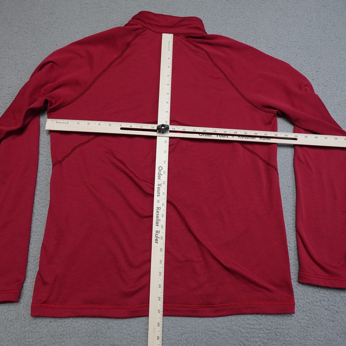 REI Sweater Adult Size Large 1/4 Zip Pullover Snap Button Mock