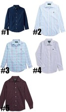 New Ralph Lauren Big Boys Plaid Dress Shirt Choose Size and Color MSRP 39.50
