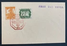 1950s Manchukuo Manchuria Japan Occupied China First Day Cover Sc#146-147