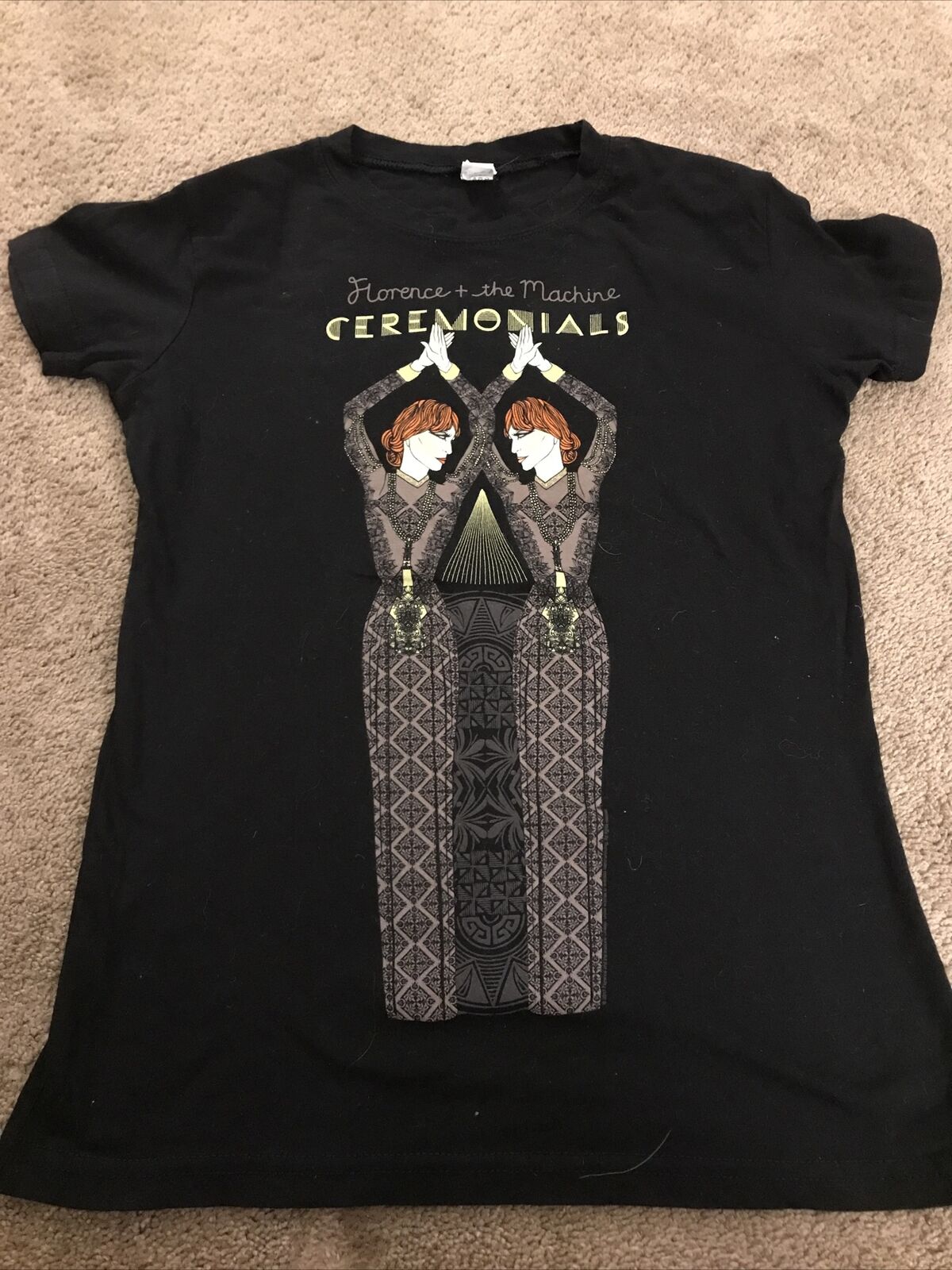 Florence And The Ceremonials Tour Concert T-Shirt Black Men&#039;Size Medium | eBay