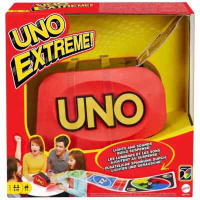 UNO Extreme Kartenspiel mit zufälligem Action-Launcher mit Licht & Sound *NEU*