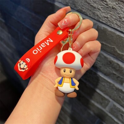 Portachiavi In Silicone 3D Super Mario - Wario, Goomba, Toad - Gioco Regalo Unisex - copertina