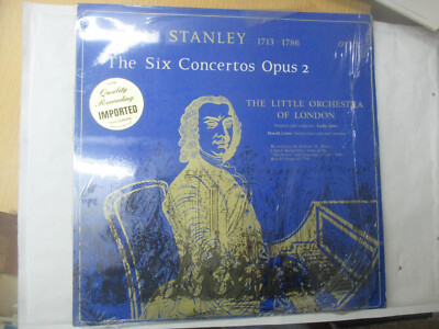 LP 33 T John Stanley The Six Concertos Opus 2 Leslie Jones The Little Orchestra