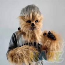 Lo último The Force Awakens Chewbacca Cosplay Máscara Guantes Disfraz Anime