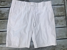 Antas Foundation Men?s Brown White Seersucker Shorts Striped 40, EUC, free ship