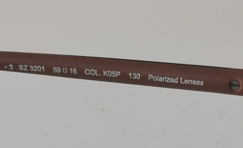 Ermenegildo Zegna Bronze SUNGLASSES SZ3201M K05P Polarized lenses Retired No cas - Picture 5 of 9