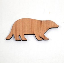 Badger wood laser cut plywood animal shapes craft making 100mm in 5mm plywood