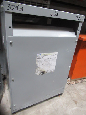 Cutler Hammer 30KVA Transformer 208X120/208 Volt 3PH V29M28E30B T249 ...