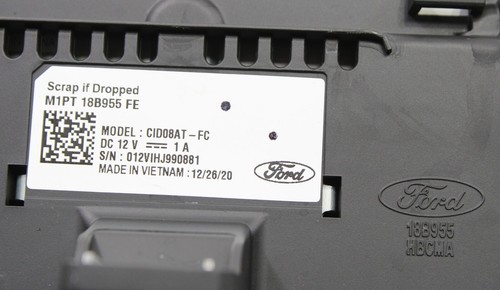 2021 - 2024 FORD BRONCO SPORT DASH RADIO MULTI MEDIA DISPLAY SCREEN MONITOR OEM - Picture 8 of 9