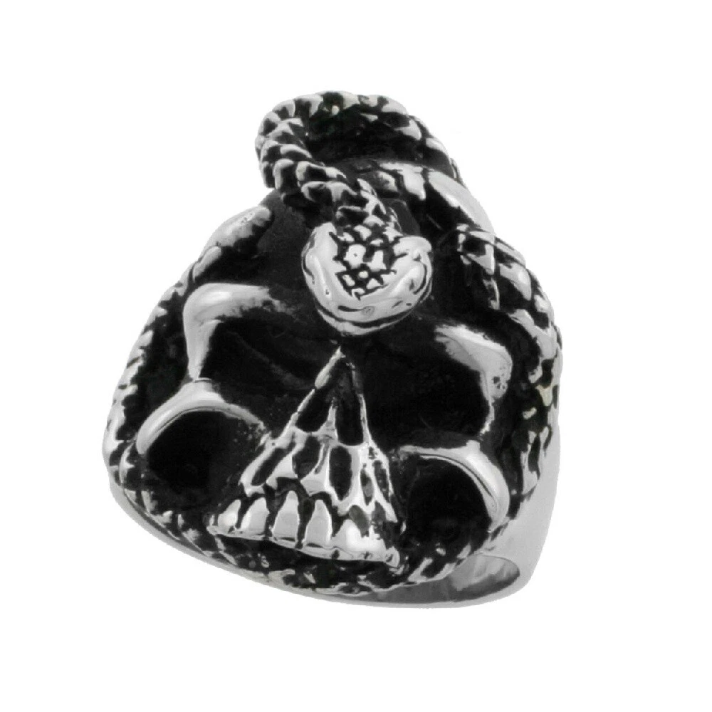 Bellissima Argento- Anello, Teschio, 925 Argento, Teschi, Teschio Bellissima Argento- Anello, Teschio, 925 Argento, Teschi, Teschio