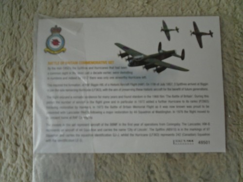 Corgi-Battle of Britain Memorial Flight 70th Anniversary Edition in VGC. - Picture 9 of 9
