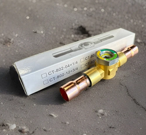 5/8” O.D. HVAC Refrigeration Solder Line Joint Moisture Sights Glass Indicator