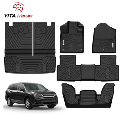 YITAMOTOR Floor Mats + Trunk Cargo Liner Full Cover for 2023-2025 Honda Pilot
