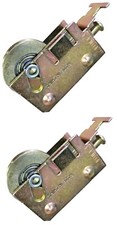 X2 CLOSET SLIDING DOOR METAL WHEEL Bronze Door Metal Wheels Roller 1-1/4 in.