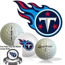 NFL Tennessee Titans • Golf Balls 12 pack • TaylorMade TP5 • Refinished