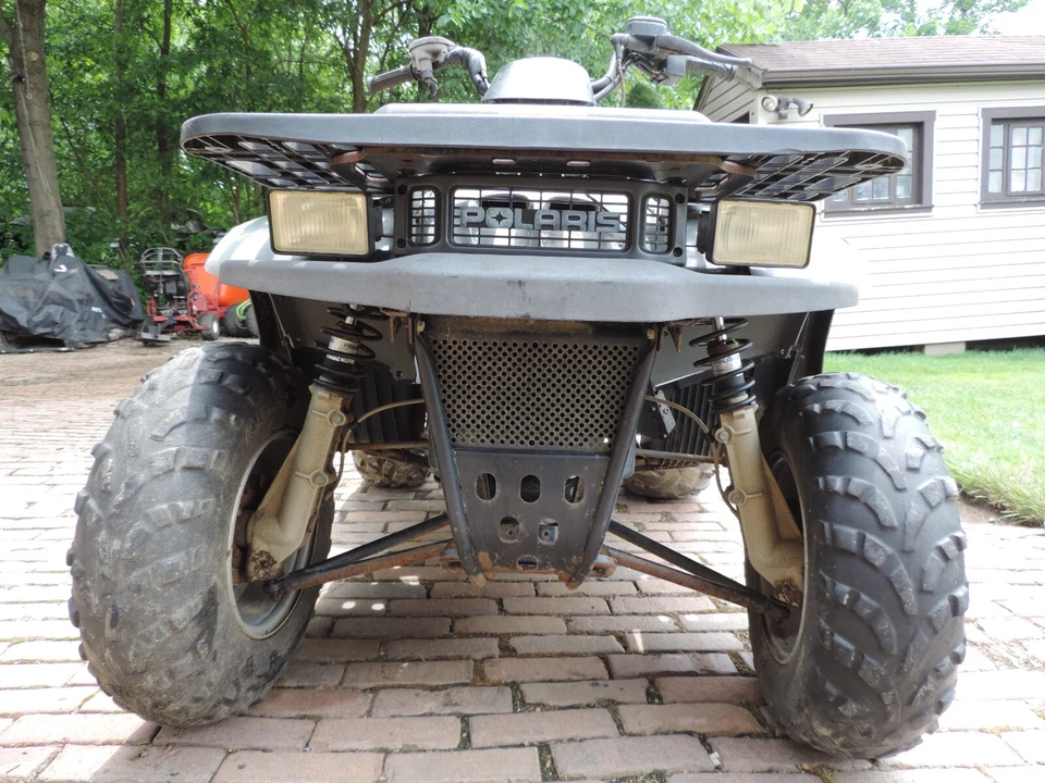 Polaris Magnum 325 2001 2x4 parrilla delantera protector de cepillo parachoques Foto 3 de 4