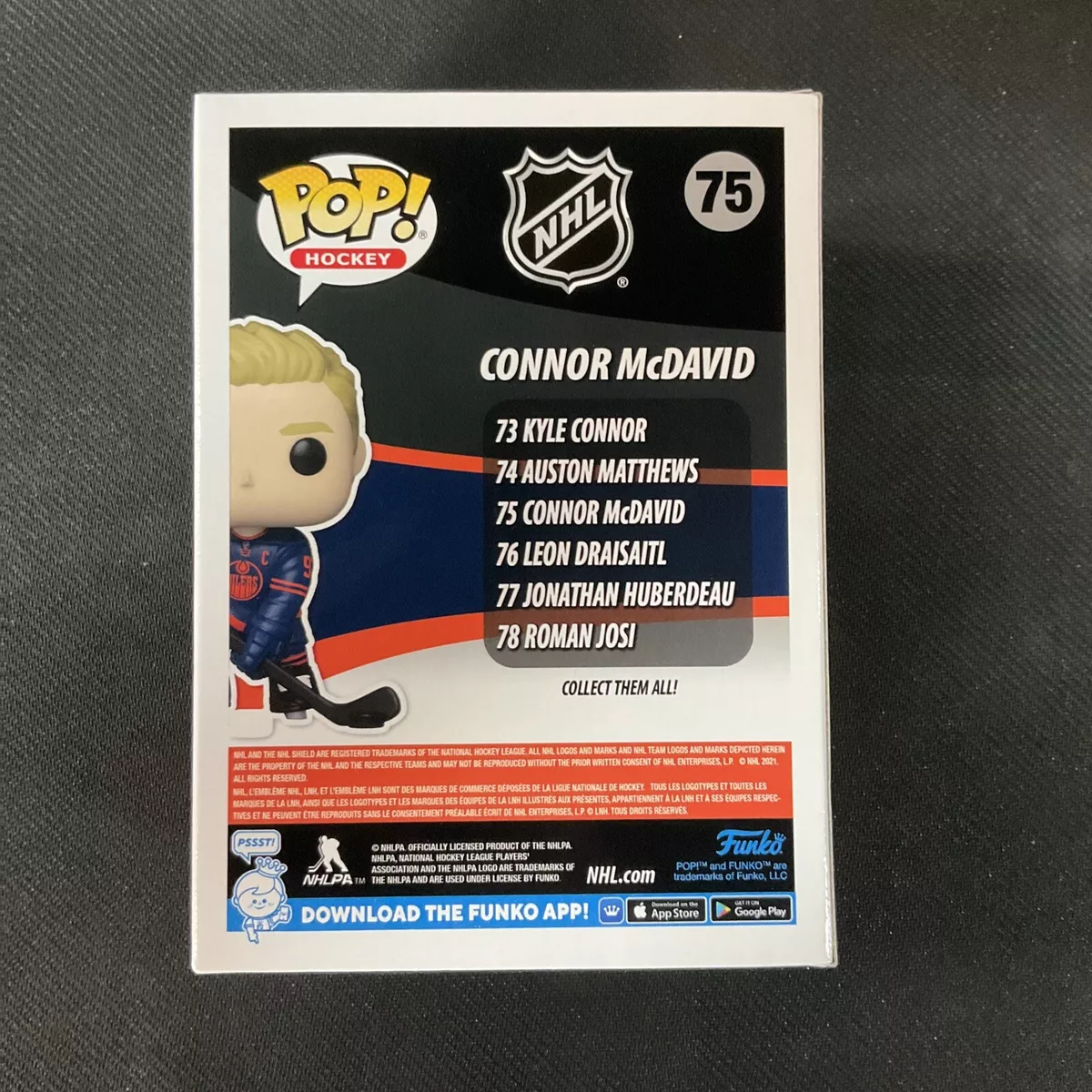 Connor McDavid #75 Funko Pop! - NHL: Edmonton Oilers