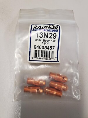 Radnor 13N29 Collet Body 1/8'' 5 Pieces