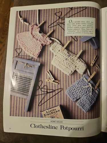 Leisure Arts the Magazine August 1991 24 Projects Cross-stitch, Knot Crochet - Picture 8 of 10