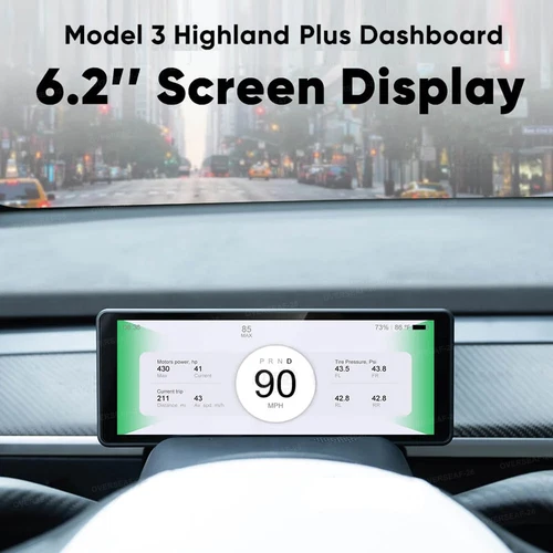 Pantalla HUD de 6,2"" Panel de tablero Pantalla frontal para Tesla Modelo 3 Highland Reino Unido - Imagen 3 de 9