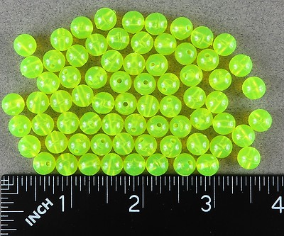 1 Filo Di Perline Di Vetro Gialle Da Trafila 4 Mm Rotonde Circa 200 - Foto 1