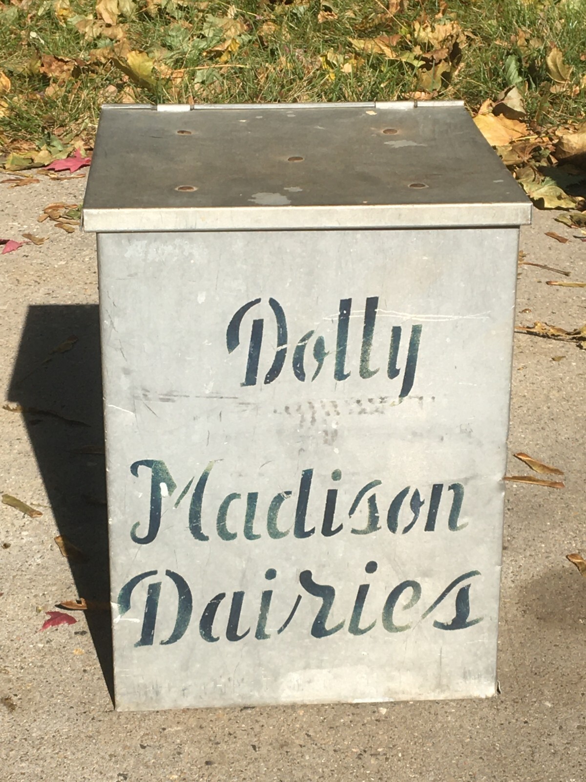Vintage Dolly Madison Dairies Milk Dairy Milkman Metal Box eBay