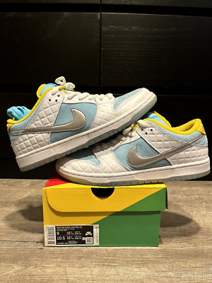 Size 9 - Nike FTC x Dunk SB Low Lagoon Pulse - Used, Good Condition- DH7687-400