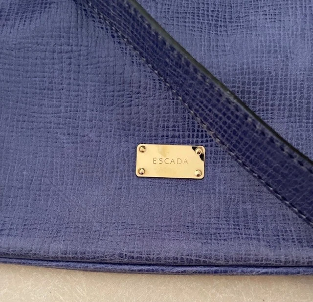 Purple Escada Leather Bag/ Foldable Clutch - Image 2 of 2