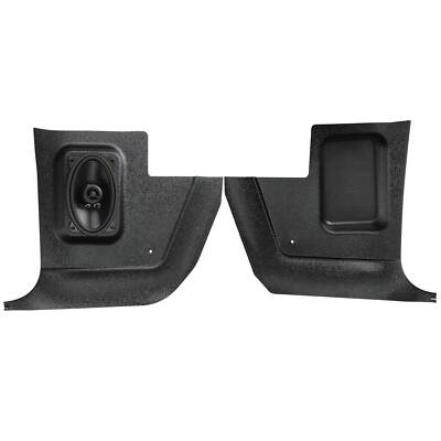 RetroSound Kick Panels With 4x6" Speakers — Fits 1964-69 Plymouth Barracuda, Dodge Dart & More, Angled Mount, Paintable, KPM216476-463