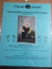 Mill Hill Treasured Canvas Creations Needlepoint  B.J.  Bunny Needlepoint