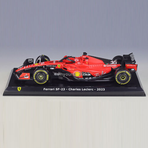 1/24 2023 Ferrari SF-23 Model Car Diecast Toy Vehicle Metal Charles Leclerc 16 - Picture 16 of 17